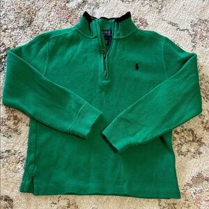 Polo by Ralph Lauren Men's Vibrant Green Zip-Up Sweater